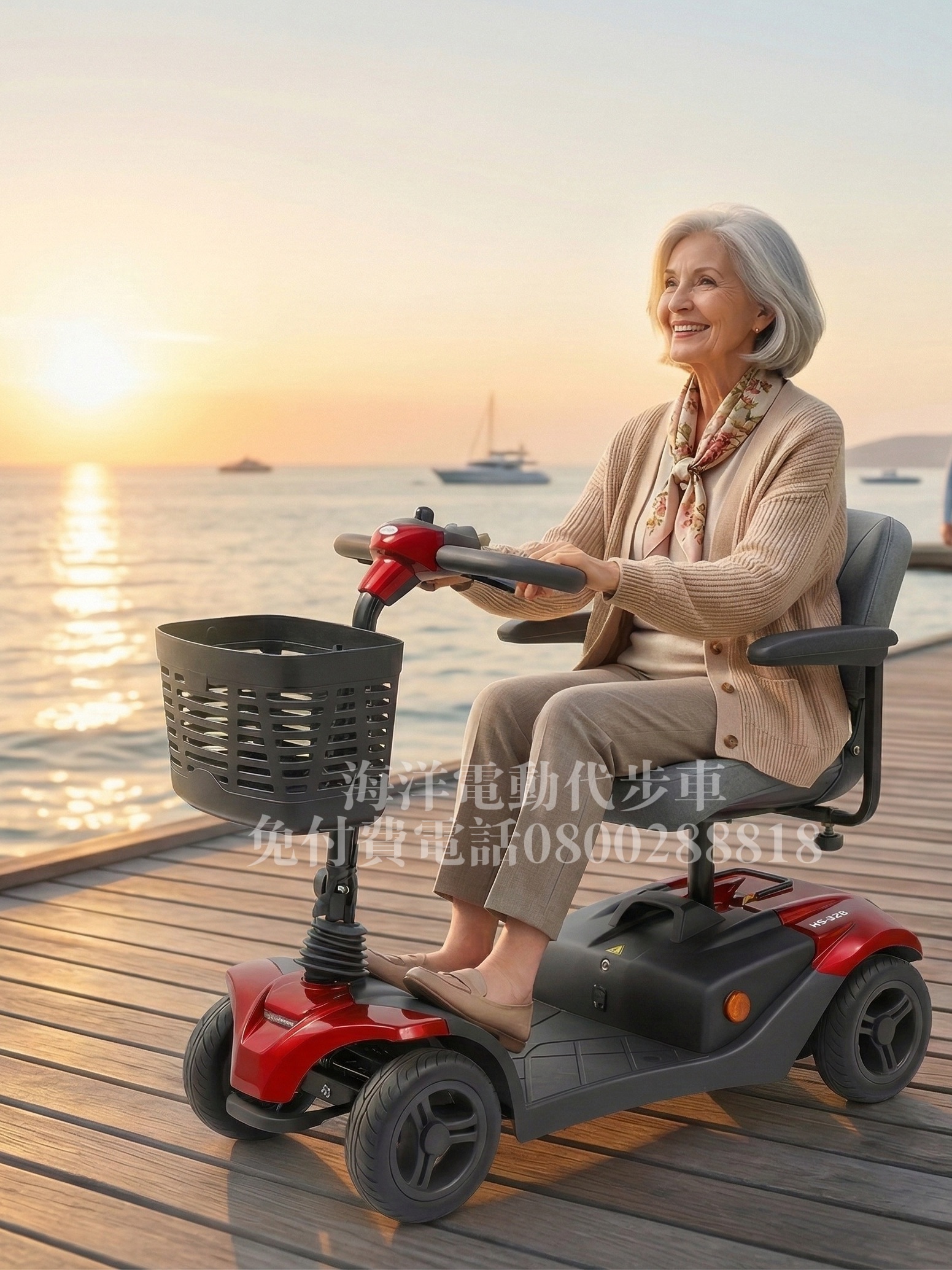 HS-328 小型電池可拆電動代步車